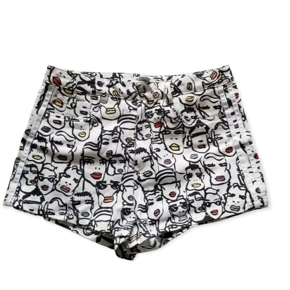 Adidas x Fiorucci Highlight Face Jean Shorts size Medium - Picture 7 of 11